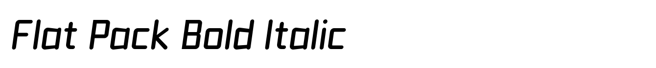Flat Pack Bold Italic image